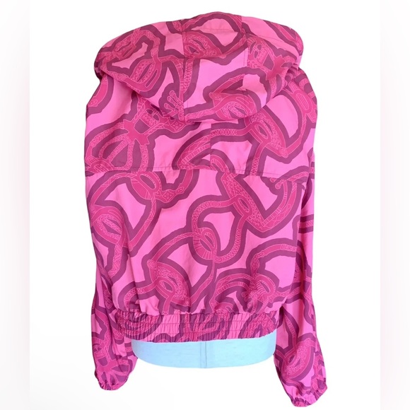 HERMÈS ❌SOLD❌FANTASIE D’ETRIERS PINK WINDBREAKER JACKET NEW 2023 SPRING - Picture 8 of 12